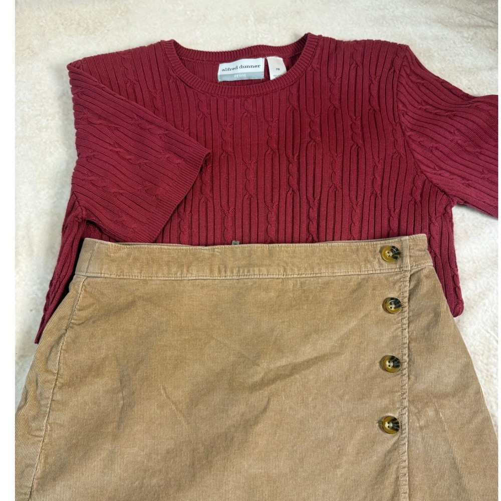 Alfred Dunner Vintage Cranberry Top‎